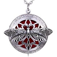 Soul Statement Diffuser Necklace: Essential Oil Necklaces for Women Aromatherapy Locket (Dragonfly II)