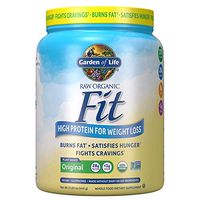 Garden of Life Raw Organic Fit Powder, Original - High Protein for Weight Loss (28g) plus Fiber, Probiotics & Svetol, Organic & Non-GMO Vegan Nutritional Shake, 10 Servings