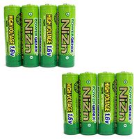 8 pcs 2500mWh 1.6V Volt AA 2A NiZn Rechargeable Battery Cell PowerGenix US Stock