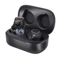 Wireless Earbuds, MIMEI Bluetooth Headphones 5.0 True Wireless Charging Case Headset, aptX Stereo Audio, CVC8.0 Noise Cancelling Waterproof 26H Playtime Built-in Mic Sport in Ear Earphones (T1Pro, BK)