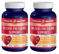 Energy Vitamin Supplement - Blood Pressure Support 690MG - All Natural Formula - Energy Boost and Focus Supplement - 2 Bottles (120 Capsules)
