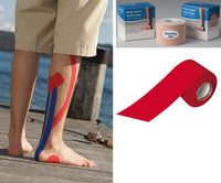 Kinesiology Tape 2 x 15ft Red (Catalog Category: Wound Care / Tape-O Athletic Sports Tape)