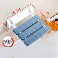Shower seat,Folding seat Anti-skidding Wall chair Plastic Change shoes Bathroom Rest Corridor Changing shoes-H