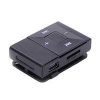 Sannysis Mini MP3 Player USB Clip Digital Support 8GB SD TF Card (Black)