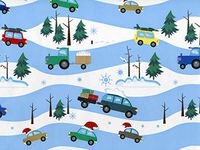 Gift Wrap Paper - 30 inches x 25 feet - Around Town