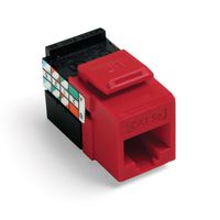 Leviton 5G108-RC5 GigaMax 5E QuickPort Connector, Cat 5E, Crimson