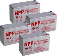 NPP Sealed Lead Acid 12V 7.5Ah Rechargeable UPS Battery with F2 Style Terminals / （4pcs）