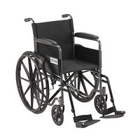 Complete Medical Wheelchair 18 W/fixed Full Arms & Swingaway Det Footrests