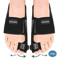 Bunion Corrector KarmaRebirth Bunion Splint Adjustable Bunion Relief Brace,Big Toe Straightener Brace Corrector Hammer Toes Splints for Hallux Valgus Toe Joint Pain Relief for Men and Women (Black)