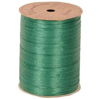 JAM PAPER Raffia Ribbon - Green - 100 Yards per Spool - Sold Individually