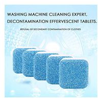 Weisfe78 Washing Machine Cleaner Descaler Deep Cleaning Remover Sheet Deodorant Durable Fresher Agent (5 PCS)