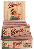 Bambu Natural 1.25, 25 Booklets of 33 Leaves per Booklet