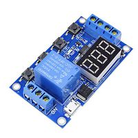 WS16 DC 6-30V Support Micro USB 5V LED Display Automation Cycle Delay Timer Control Off Switch Delay Time Relay 6V 9V 12V 24V