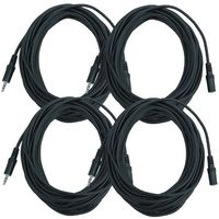 Seismic Audio - SA-iMF25 (4 PACK) - 1/8" (3.55mm) 25 Foot Extender Patch Cables for iPod, iPhone, iPad, Android, MP3 - Male 1/8" to Female 1/8"