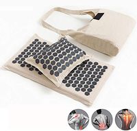 DNDN Yoga Acupressure Mats & Pillow Set, Acupoint Acupuncture Reflexology Mat, Acupoint Acupressure Mat with Carrying Bag