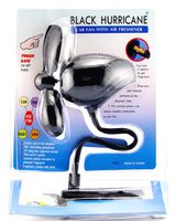 Auto Boat RV Fan With Air Freshener, Black Hurricane