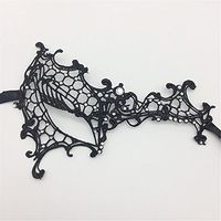 Mardi Gras Party Masquerade Mask,Makeup Dance one-Eyed lace Diamond mask Stereotype Gold and Silver mask Fashion Party Fun Eye mask Female Black Prom Masks