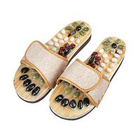 Happylife Massage Slippers Foot Massager Shoes Reflexology Foot Massager Tools, Acupressure Massage Slippers Shoes Sandals Mat for Men Women,XL(Women8.5/Men7.5)
