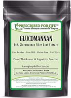 Glucomannan - Non-GMO Soluble Konjac Root Fiber Powder - 80% Glucomannan (Amorphophallus konjac), 12 oz (340 g)