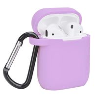XYanXXX Solid Color Silicone Dustproof Protector Case Cover for Apple Airpods Charge Box Light Purple