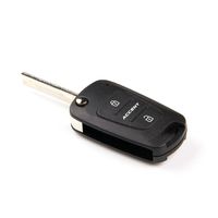 Replacement 3 Buttons Keyless Uncut Blade Smart Flip Folding Key Case Shell Holder for 2011 2012 2013 Hyundai Accent Fob No Chip