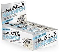 Muscle Foods Muscle Sandwich, Peanut Butter Vanilla, 12-Count Net wt.2.0 oz