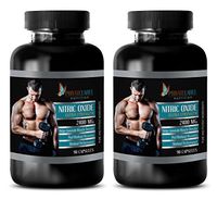Muscle gain Supplements for Men - Nitric Oxide 2400 mg - Nitric Oxide and creatine - 2 Bottles (180 Capsules)