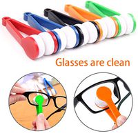 Alemin Mini Sun Glasses Brush Eyeglass Microfiber Spectacles Cleaner Cleansing Brusher Soft Washing Tool for Daily Life (Color Random)