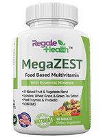 Regale Health Daily Multivitamin for Men and Women, Whole Food Natural Ingredients with Minerals, B-Complex, Green Superfoods, Probiotic, Digestive Enzymes for Energy and Heart Health - 90 Tabs
