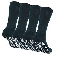 Socks Daze Comfortable Seamless Toe Grip Half Cushion Cotton Socks for Pregnacy Women 4 Pairs Dark Green Medium