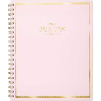 Mead 2019-2020 Academic Year Weekly & Monthly Planner, Large, 8-1/2" x 11", Pastel, Pink (1217-905A-27)