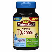 Nature Made Vitamin D3 2000iu 320 Ct. Soft Gels (Packaging May Vary)