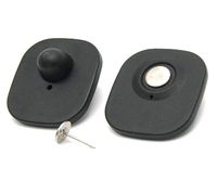 8.2 MHz RF Retail Securty Mini Black Sensor Tag w/Pins