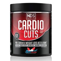 NDS Nutrition Cardio Cuts 3.0 Pre Workout Supplement - Advanced Weight Loss and Pre Cardio Formula with L-Carnitine, CLA, MCTs, L-Glutamine, and Safflower Oil - Bombsicle (40 Servings)