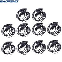 BAOFENG 10pcs Dual PTT Earphone for Pofung UV-82 Series Two Way Radio (Including UV-82HP, UV-82X, UV-82C, UV-82L,UV-8D,GT-5, UV-82 V2+ and Many More) (10)