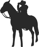 hBARSCI Cowboy Howdy Tip of The Hat Vinyl Decal - 5 Inches - for Cars, Trucks, Windows, Laptops, Tablets, Outdoor-Grade 2.5mil Thick Vinyl - Matte Black