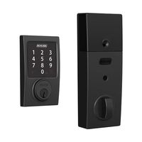 Schlage Connect Smart Deadbolt with Century trim in Matte Black, Zigbee Certified - BE468GBAK CEN 622