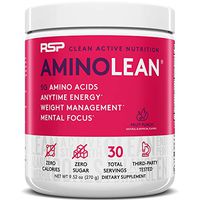 RSP AminoLean - All-in-One Pre Workout, Amino Energy, Weight Management Supplement with Amino Acids, Complete Preworkout Energy for Men & Women, Fruit Punch, 30 (Packaging May Vary)