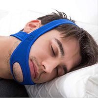 JUNwd Anti-Snoring Headband 10Pcs Breathable Adjustable Chin Support Belt to Reduce Snoring Molars to Help Sleep Care Health Tools Unisex,Blue
