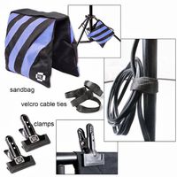 Sandbags Accessory Kit Photo Clamps Clips Velcro Cable Ties Steve kaeser Photographic Lighting