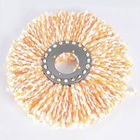 Bluelans Microfiber Replacement Mop Head Refill for 360° Spin Magic Mop (Orange)