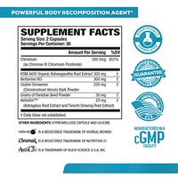 Diet XT Weight Loss Supplement - Caffeine Free Body Recomposition Agent, Fat Burner & Muscle Builder - Glucose Control & Mood Support w/KSM-66, Berberine, Chromax & More - 60 Keto Diet Pills