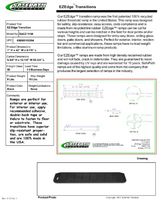 SafePath Products RAEZ1150 EZEdge 1" Thick x 42" Wide x 8.87" Transition/Threshold Ramp