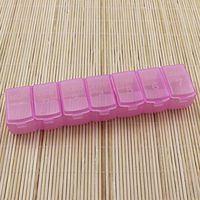 Haitao Small Mall Weekly Pill Planner and Vitamin Organizer,Great for Travel,Case Box Holder Dispenser for Your Supplements and Pills,Pink,S
