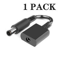 Dongle Tip Converter Adapter for HP and Dell DC Cable 4.5MM to 7.4MM 734734-001 7347630001 HP dv4 dv5 dv6 dv7 zbook 15 17 G1 G2 EliteBook 850 750 820 720 G1 G2 Dell Latitude e6430 e7270 e7470 (1PACK)