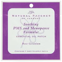 Natural Patches Of Vermont Rose Geranium PMS & Menopause Essential Oil Body Patches, Single Patch Pouch, 1 Count
