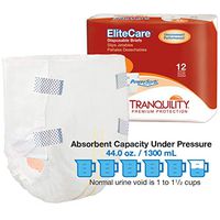 Tranquility 2414 EliteCare Disposable Briefs-Extra Large-48/Case