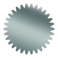 Great Papers! Starburst Silver Foil Certificate Seal, 1.75", 100 Count (2013316)