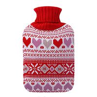 2L Washable Soft Cover Fashion Safe Hot Water Bottle Bag-A03