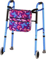 NOVA Walker Bag, Large Carry Bag with 3 Front Pockets for All Walkers, Butterflies Design